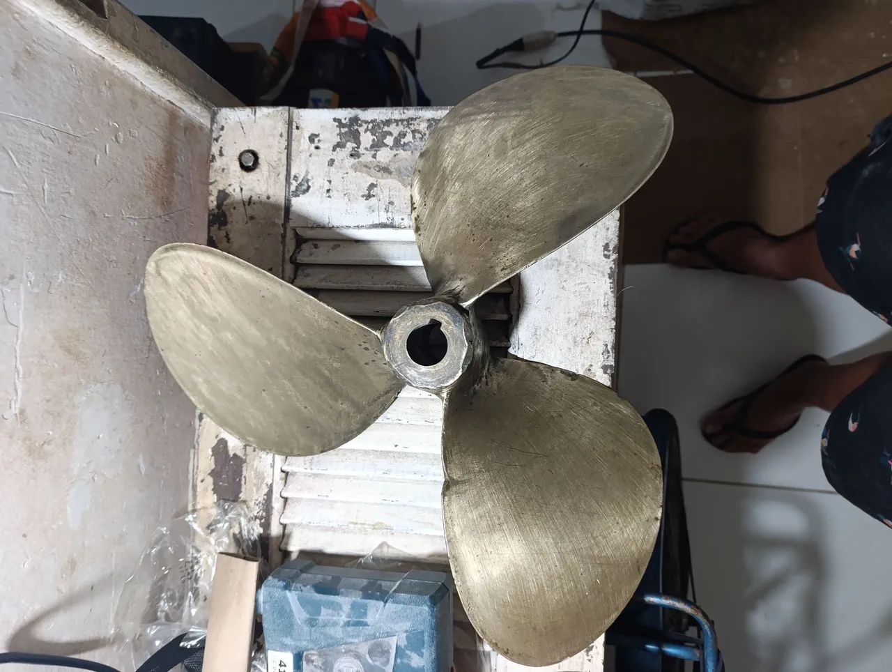 Hélice de bronze para barcos e lanchas