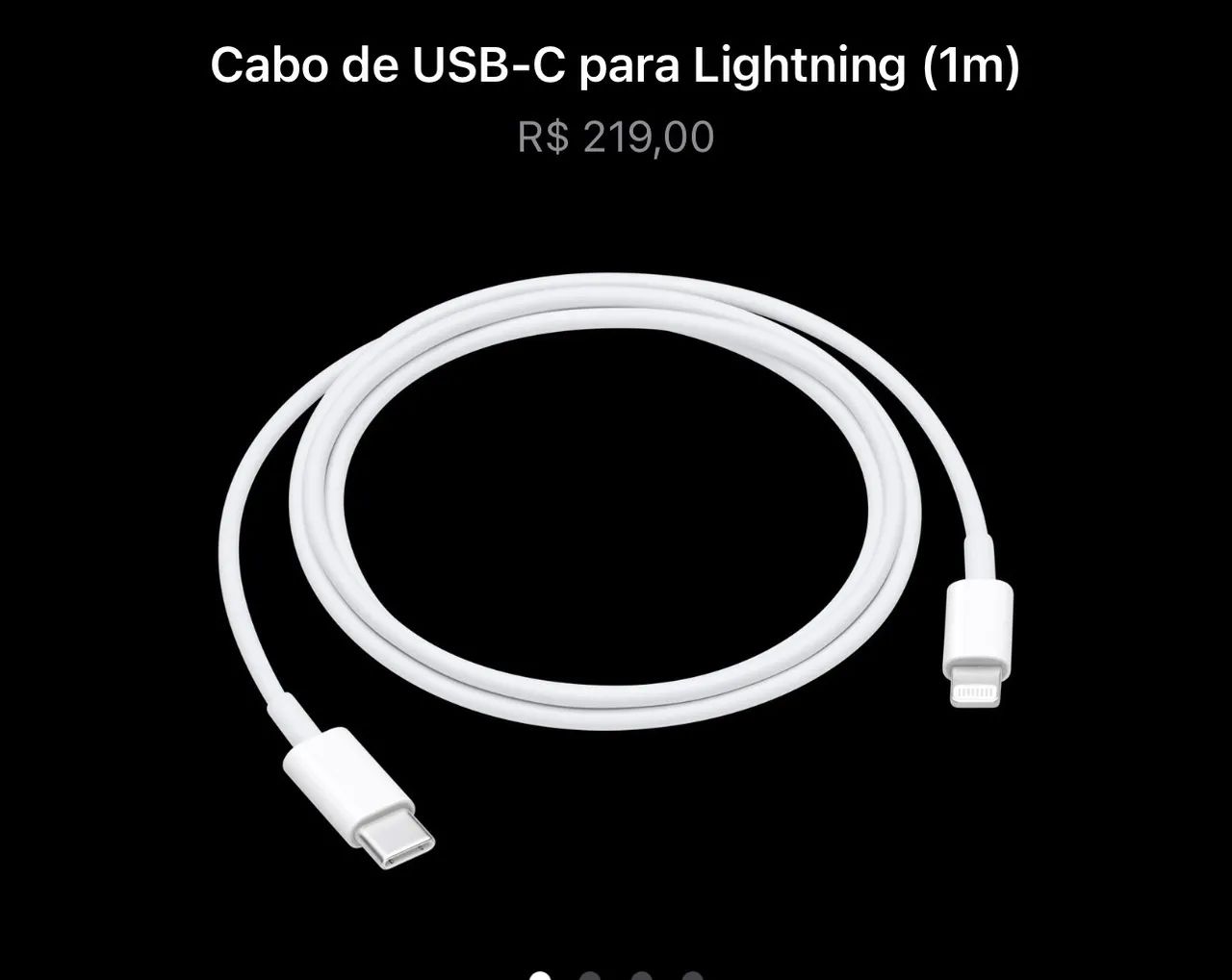 Cabo de IPhone tipo C  Novo da IPhone  - Foto 2
