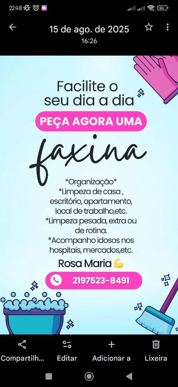 Serviços domésticos 