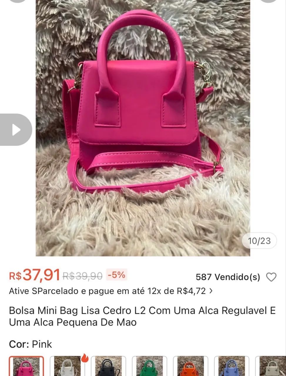 Bolsa rosa  - Foto 2