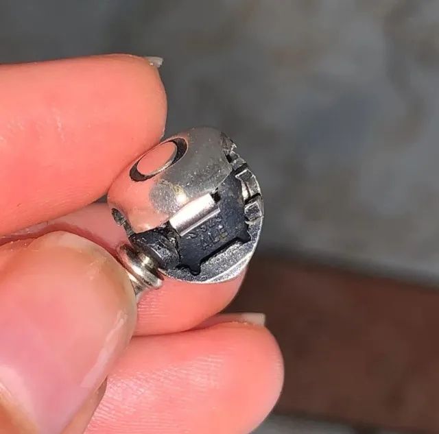 Kit pulseira pandora rígida com fecho de coração - Foto 2