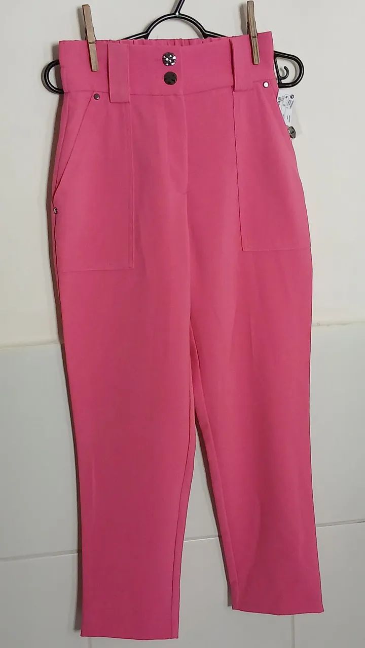 Calça rosa alfaiataria  - Foto 5