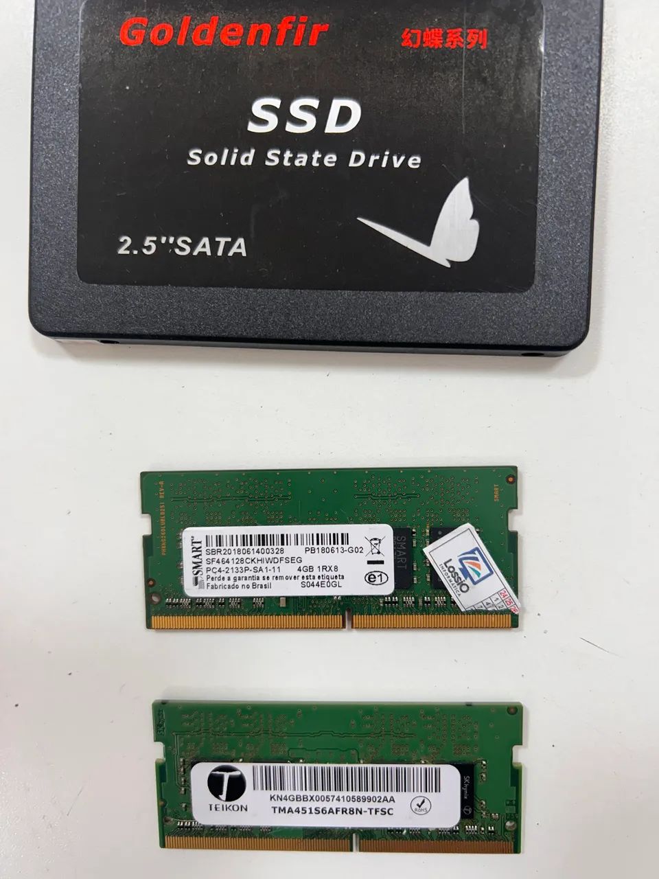 Memória2  DDR4 4gb + 4gb   + SSD240 - Foto 3