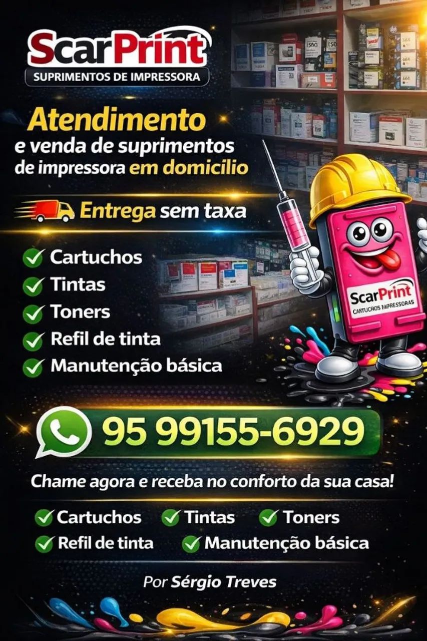 Suprimentos vendas e recargas de impressoras em domicílio  - Foto 2