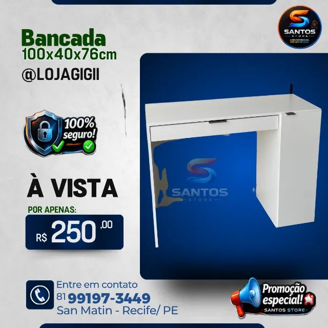 Mesa com Gavetão e Armário  - Foto 3