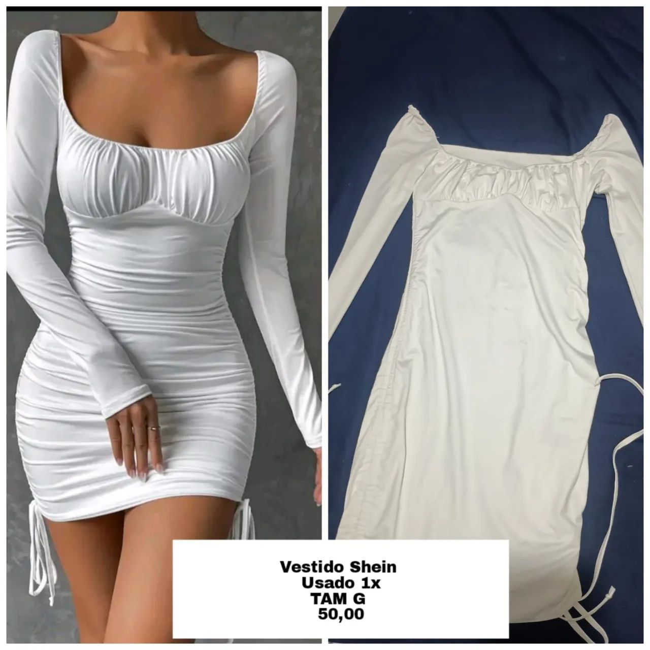 Vestido tubinho shein
