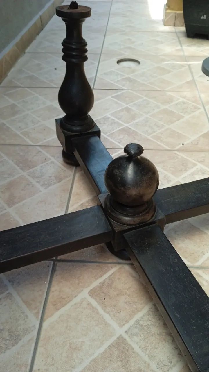 Pe de mesa madeira maciça  - Foto 3