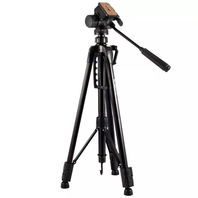 Tripé Weifeng WT-3716 com Cabeça Hidráulica - Altura máxima 1,60m - Suporta 3kg - Foto 3