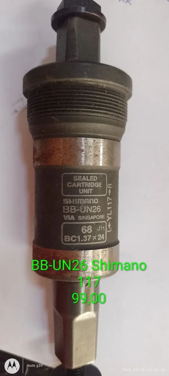 Movimento central da Shimano 
