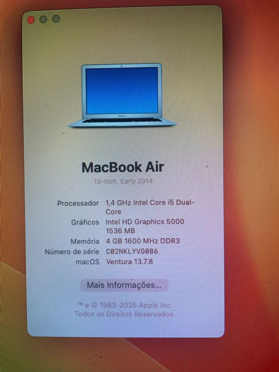 MACBOOK AIR 2014 - Foto 2