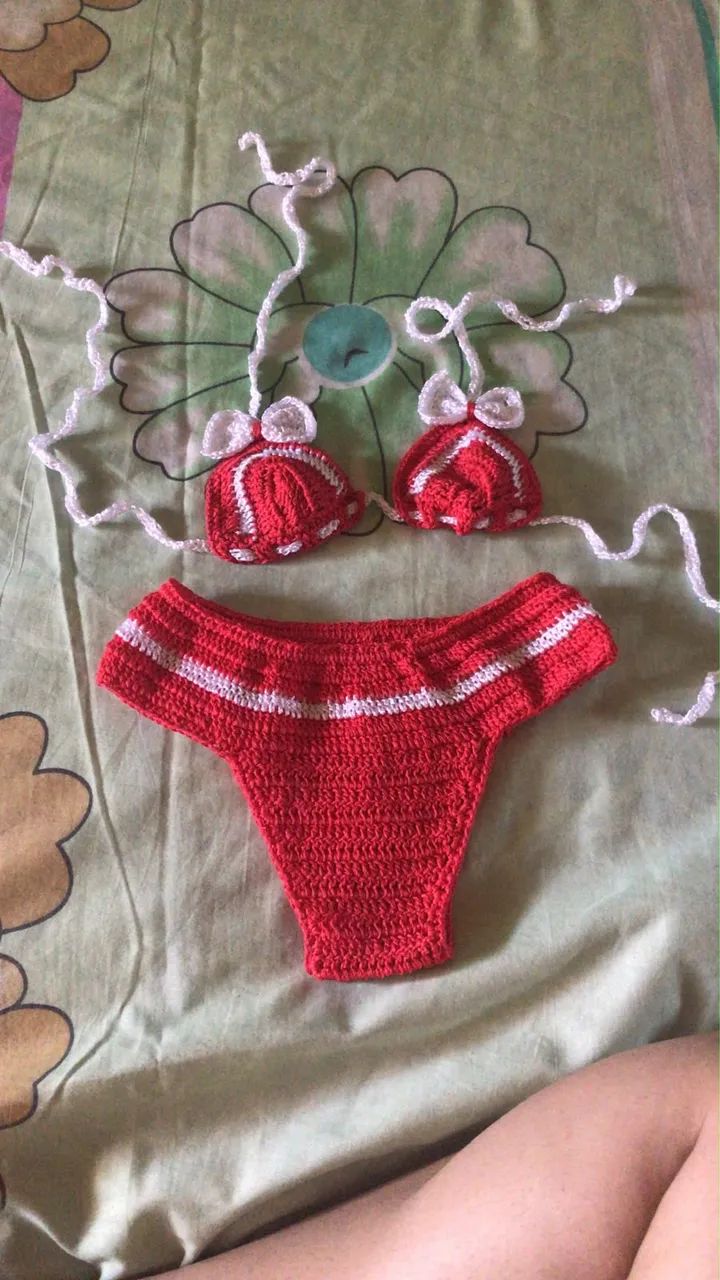 Biquíni de crochê 