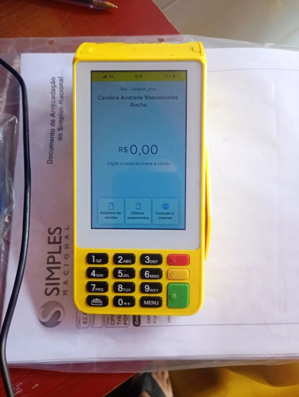 Vendo máquina de cartão mercado pago 