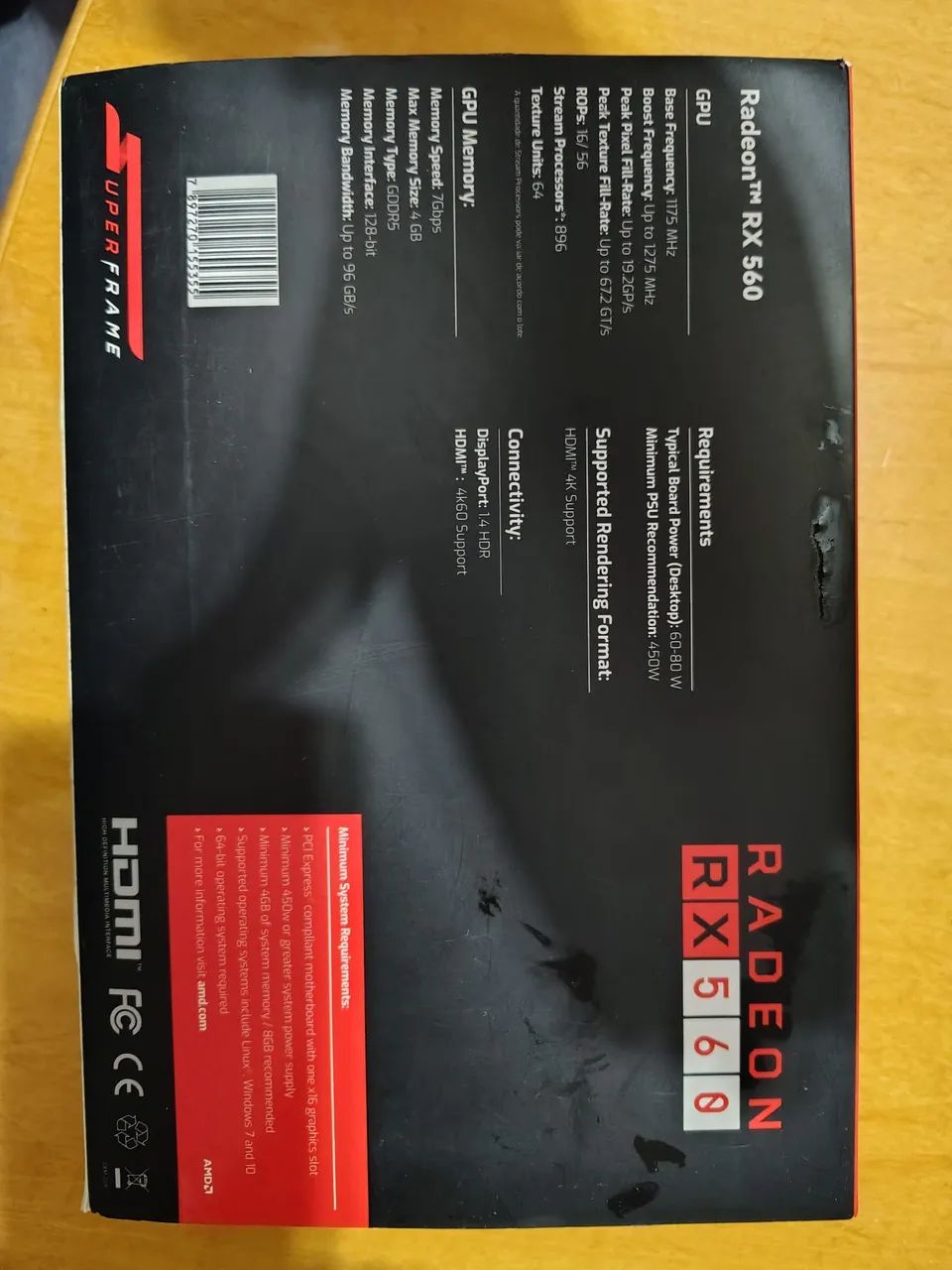 Placa de vídeo Radeon RX 560 SuperFrame 4GB HDMI - Foto 4