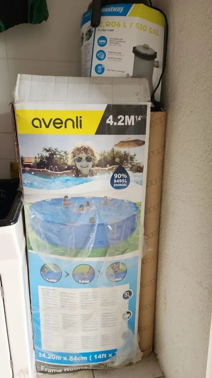 Piscina 9500L com motor - Foto 4
