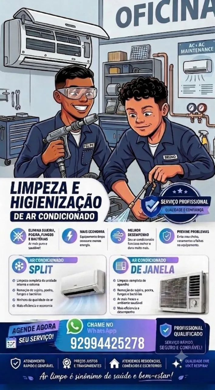 Lavagem de Ar condicionado e Split 