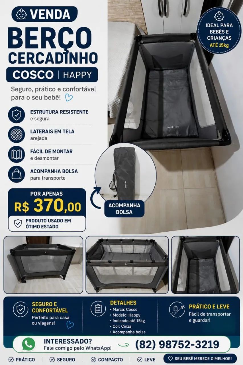 Cercado Cosco happy bebê 