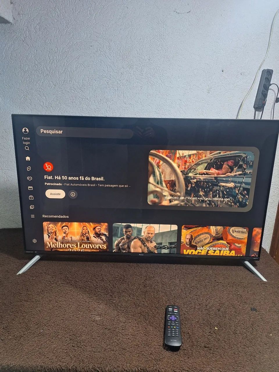 TV SMART 4K  50 POLEGADAS PHILCO ROKU FUNCIONANDO PERFEITAMENTE ACEITO CARTÃO  - Foto 5