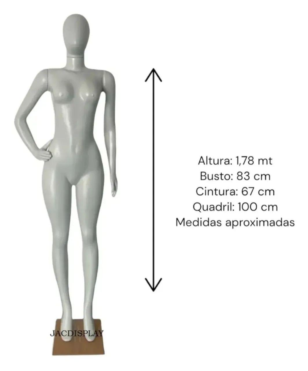 Manequim Feminino Corpo Inteiro - Foto 2