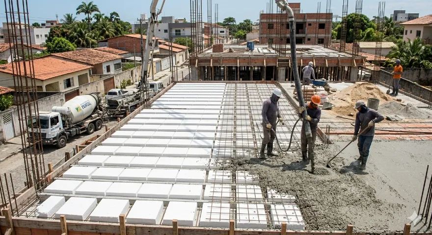 Laje Pré-Moldada de Qualidade (Pacote: Vigota + Isopor EPS) - Entrega Rápida - Foto 2