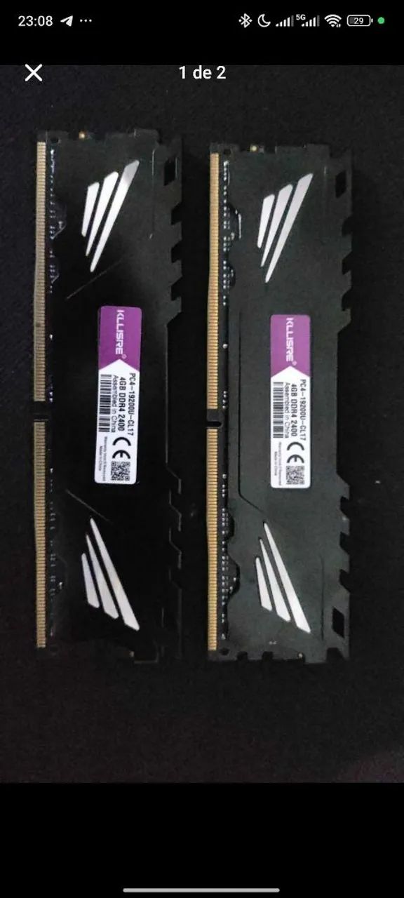 Memória DDR4 2x4GB (8GB)