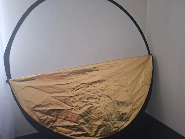 Rebatedor Luz 105cm, grande, 5 em 1 p/ fotos - Difusor, Defletor, Refletor - Foto 5