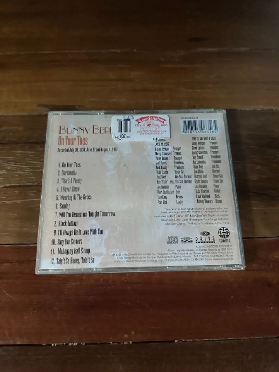 Bunny Berigan & His Orchestra - CD - On Your Toes - Foto 3