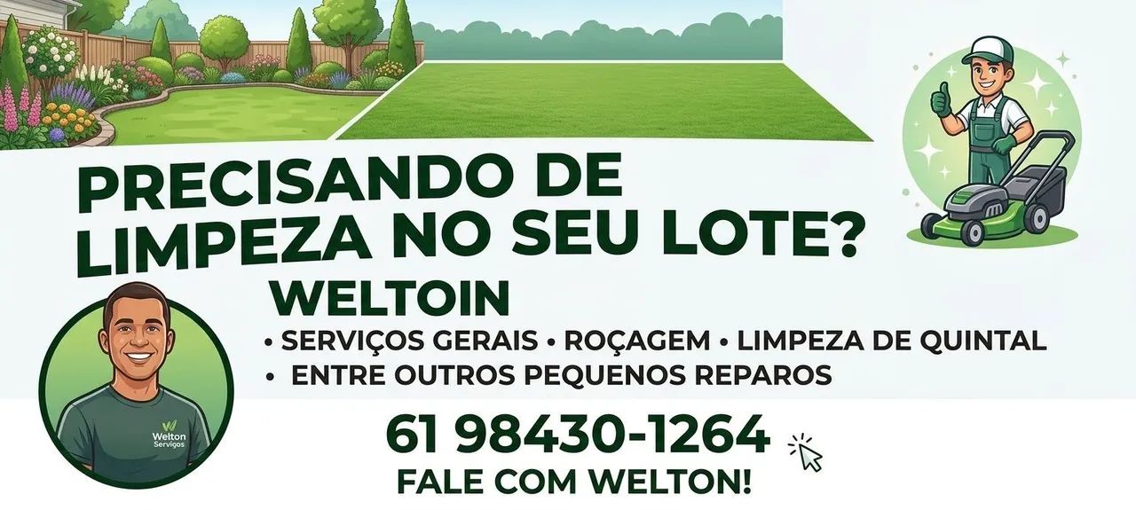 Limpeza de lote, roçagem , cavo fossa 