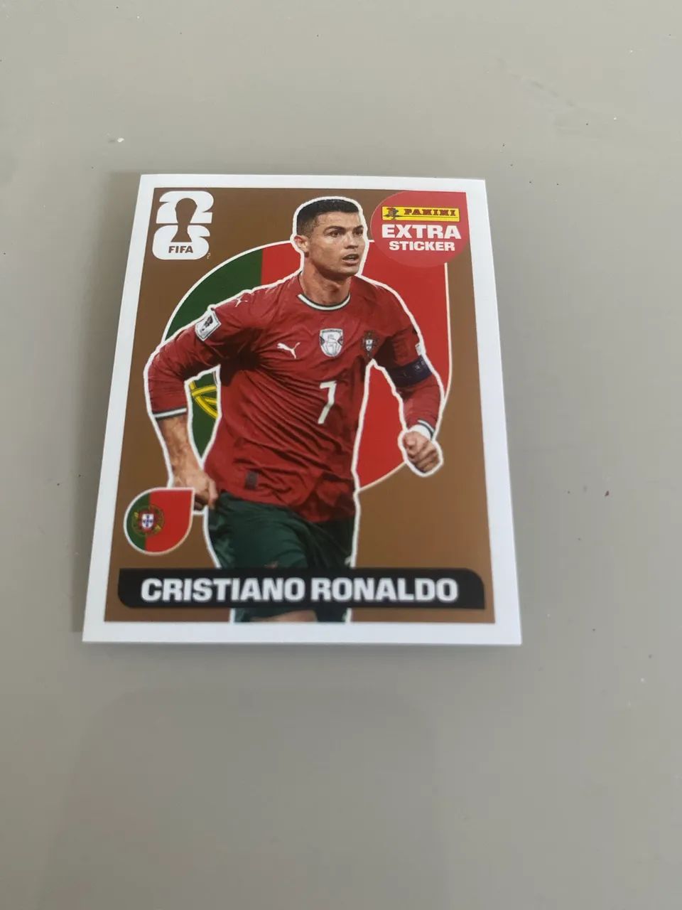 Figurinha Cristiano Ronaldo Bronze