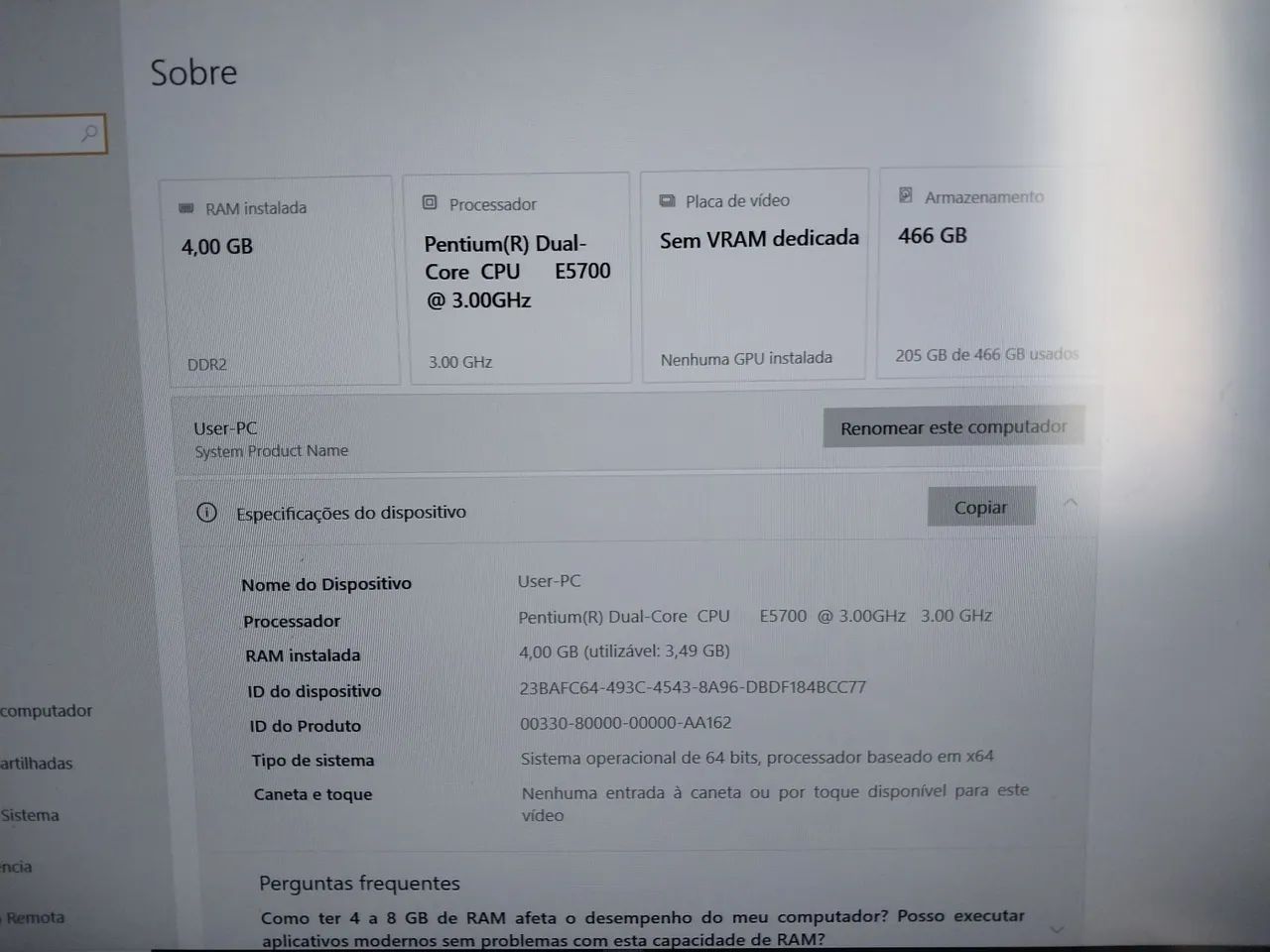 PC HP 480Gb Intel Core I3 4Gb RAM - Foto 3
