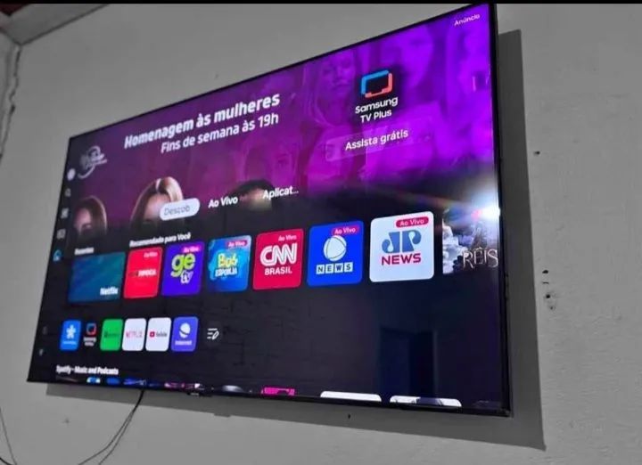 Smartv 55 com caixa e nota - Foto 2