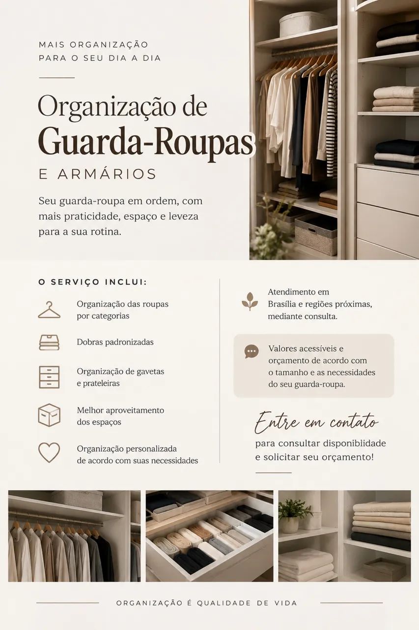 Organização de Guarda-Roupas e Armários - Foto 2