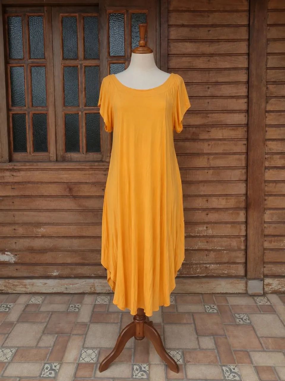 Vestido laranja solto  - Foto 2
