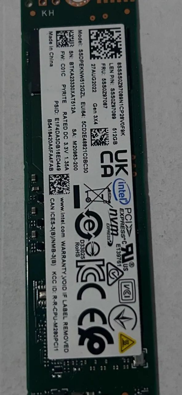SSD nvme 512gb 