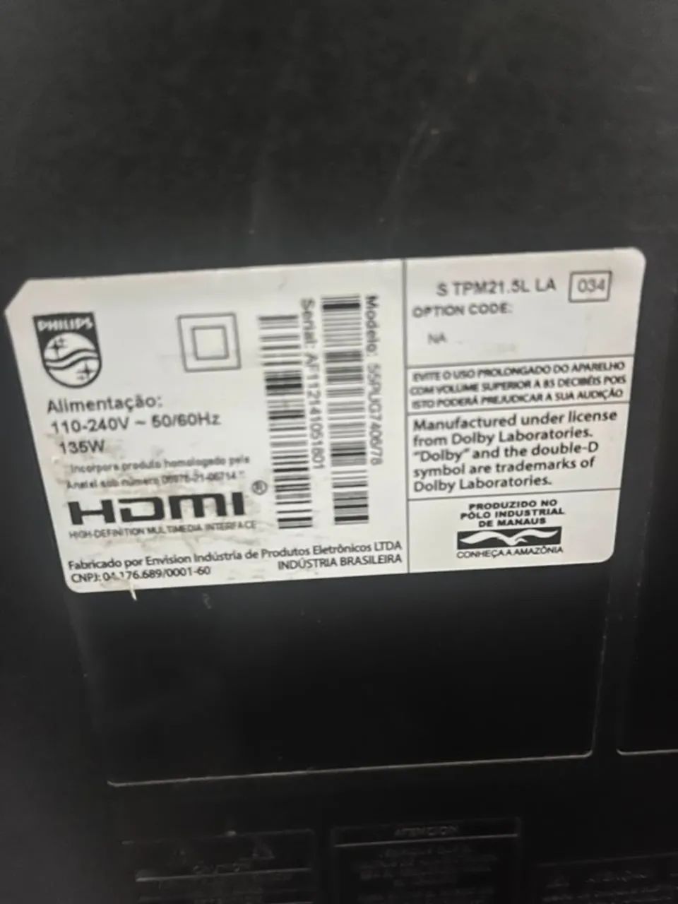 TV 4K 55 Polegadas  Android Toop - Foto 5