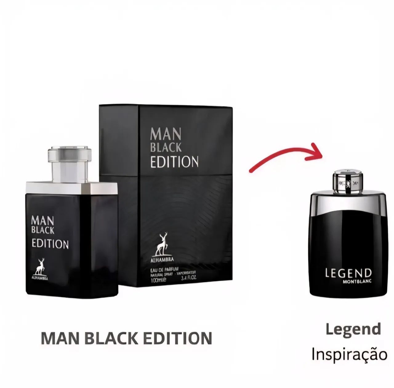 Perfume Árabe Man Black Edition 100ml  - Foto 2