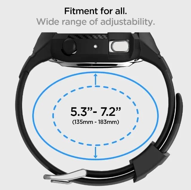 CAPA CASE SPIGEN RUGGED ARMOR PRO PARA SAMSUNG WATCH ACTIVE 2 44MM - Foto 4