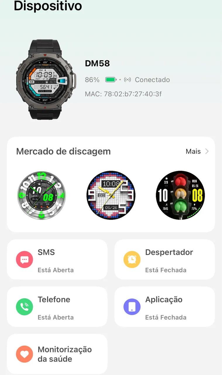 Relógio Smartwatch Dm58 - Foto 5