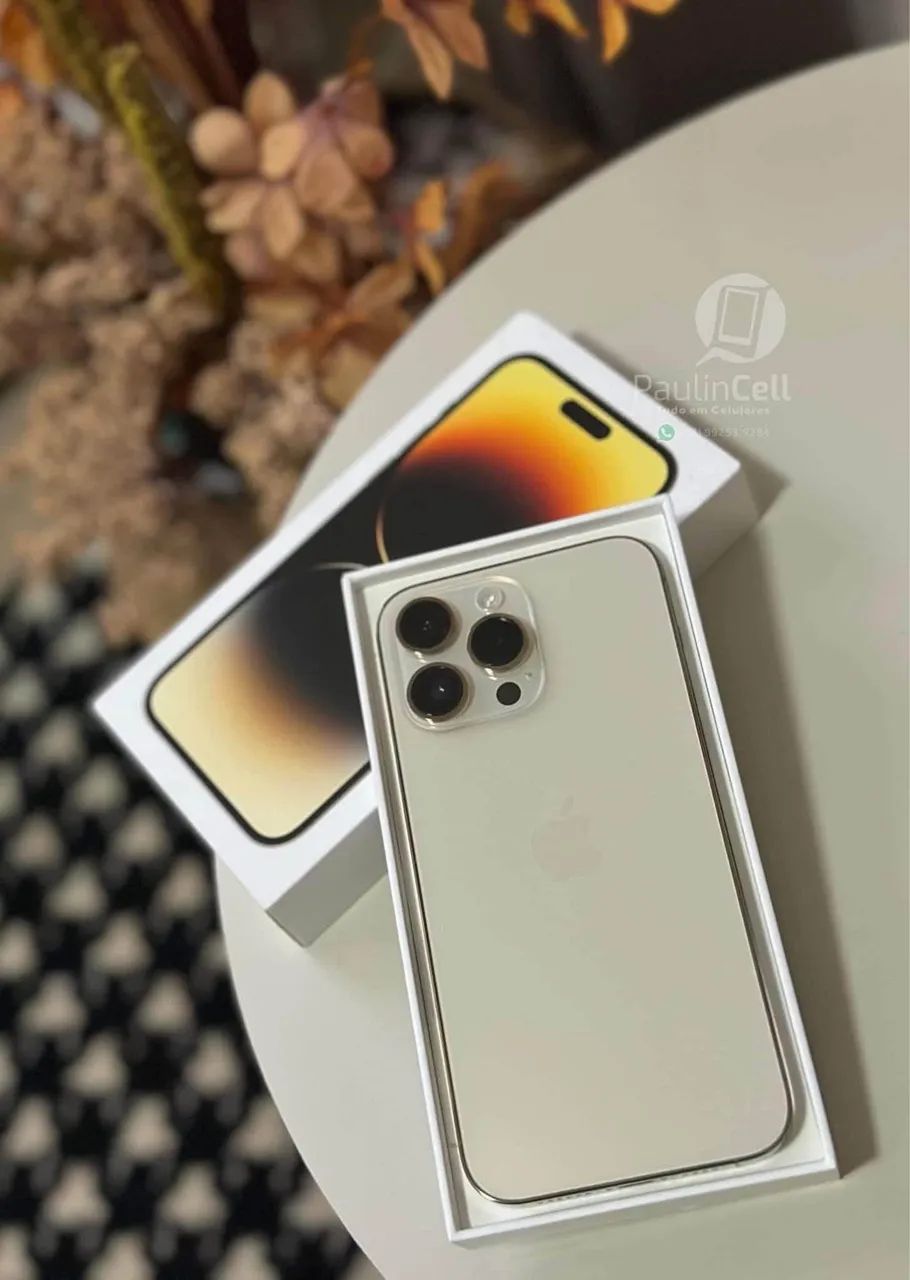 IPhone 14 Pro Max 128gb Dourado completo  - Foto 5