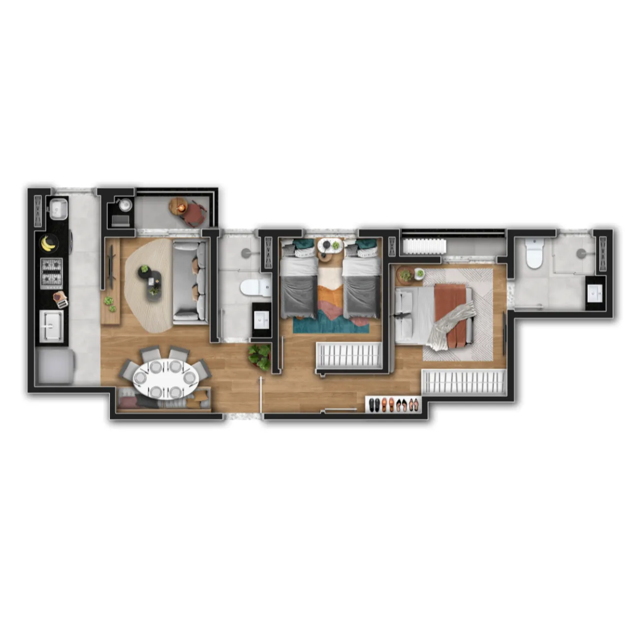 PLANTA 53m²