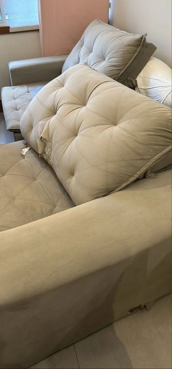Sofá Retrátil e Reclinável 2,90 m - Ideal para Reforma - Foto 2