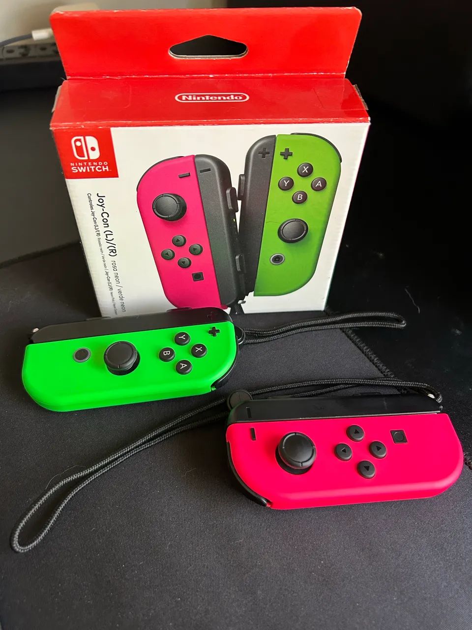 Nintendo Switch Joy-con rosa e verde neon - Foto 2