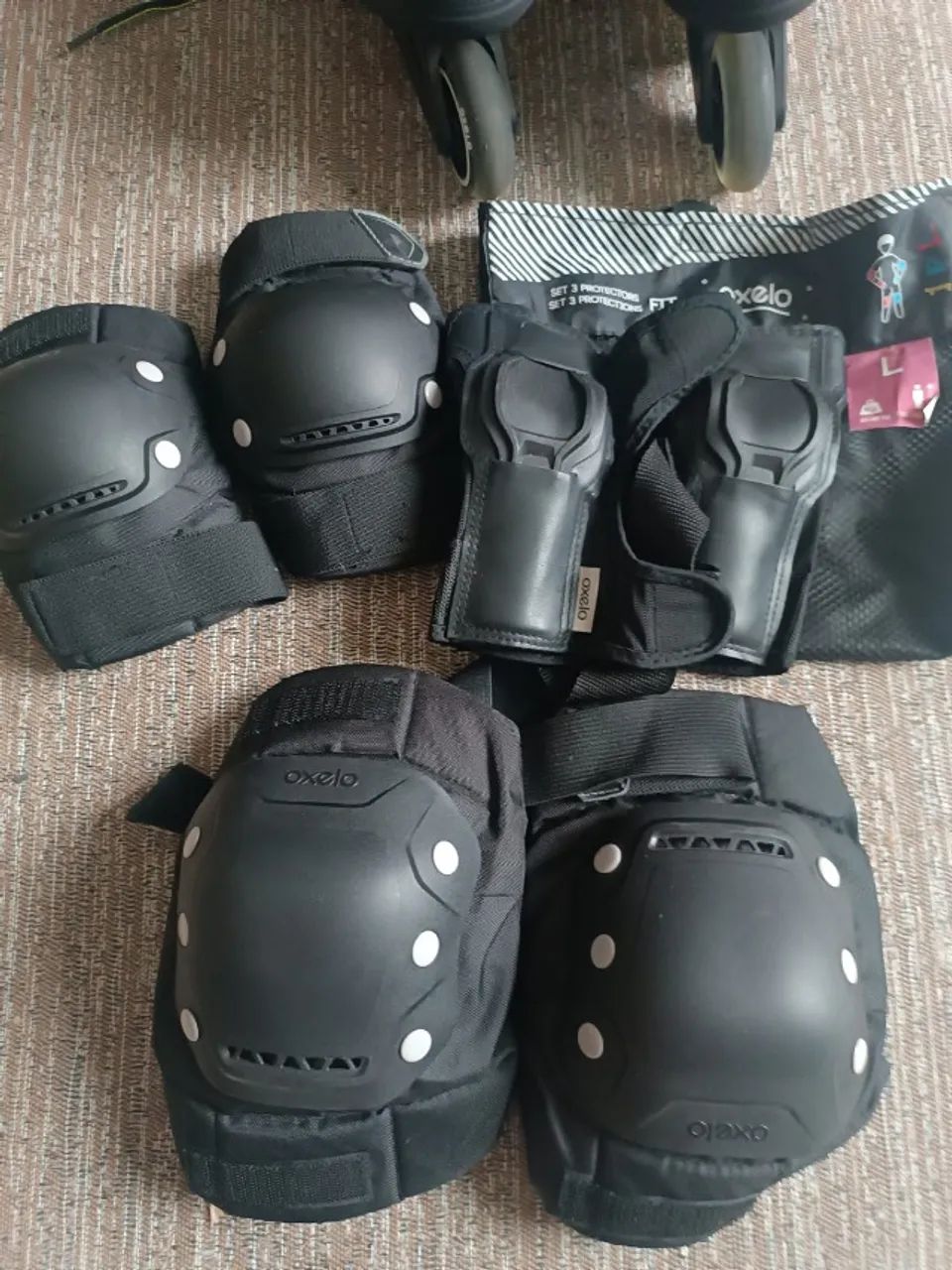 Roller Oxelo tamanho 40 + kit de proteção - Foto 3