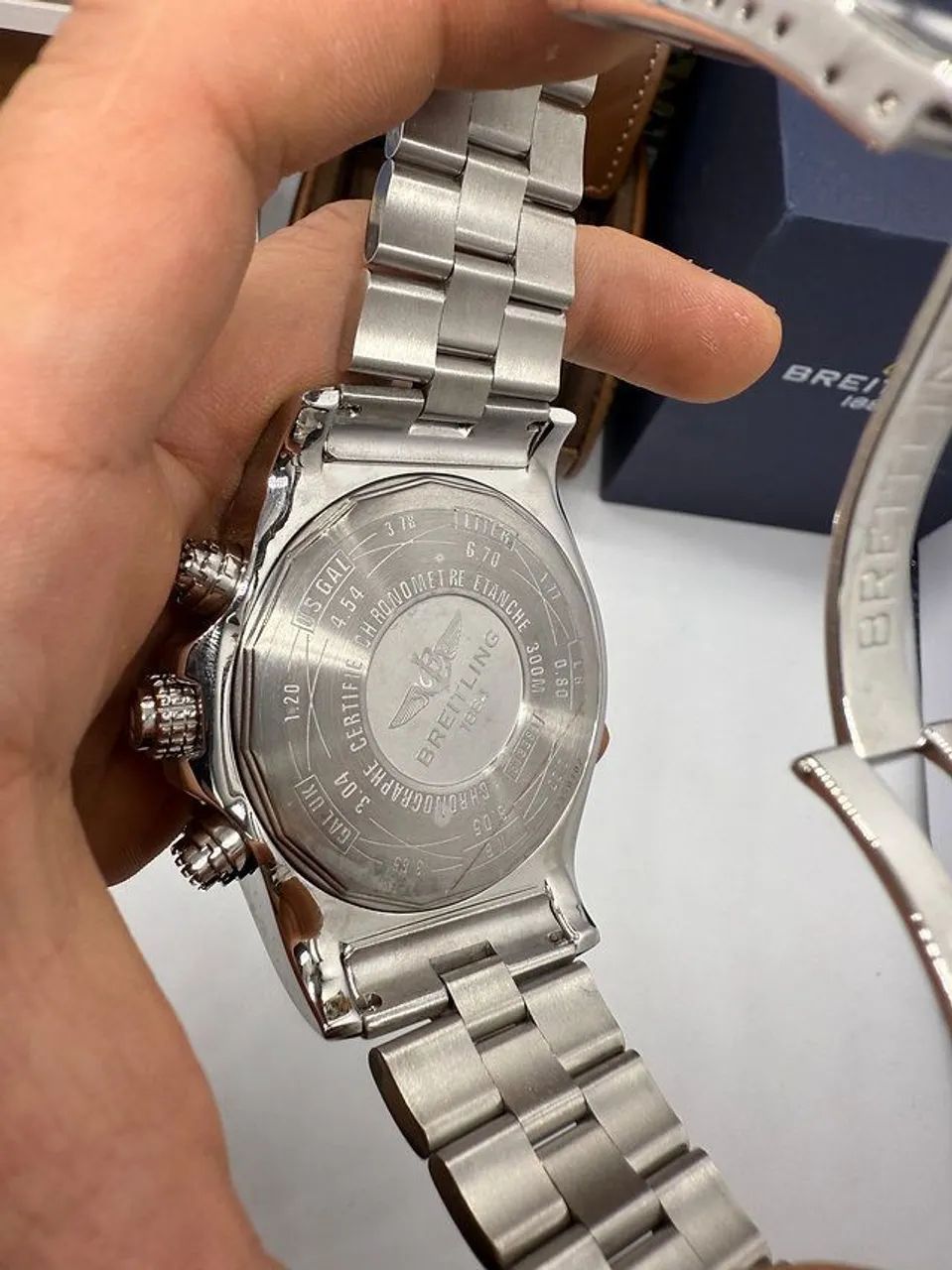 Relógio Estilo Breitling Super Avenger em Aço Inoxidável - Foto 5