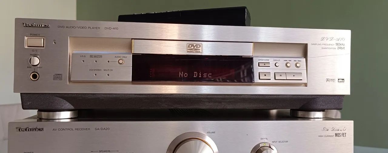 Receiver AV Technics SA-DA20 e Player de Áudio/Vídeo Technics DVD-A10 - Foto 5