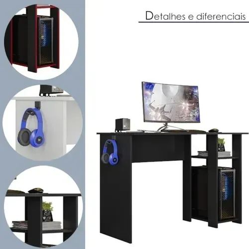 Mesa de Computador Escrivaninha Slim - Foto 3