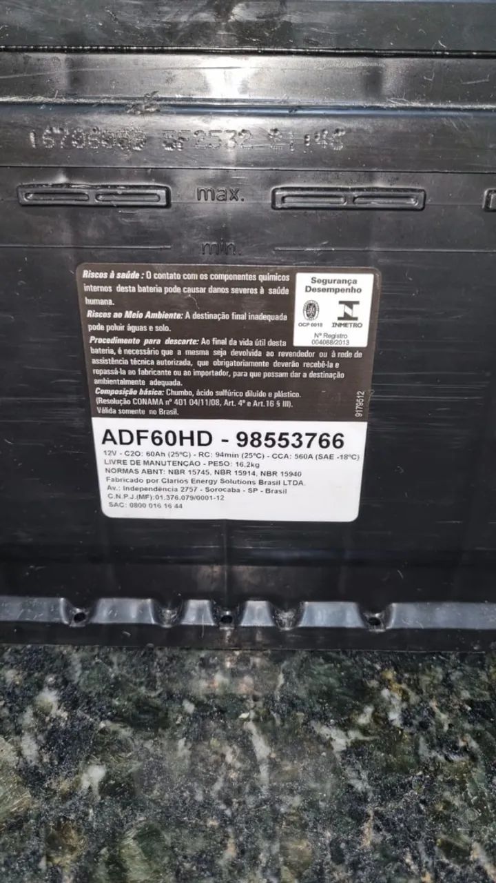 Bateria Acdelco 60ah EFB - Foto 3