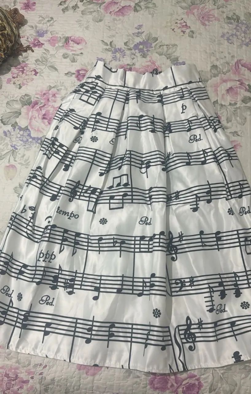 Saia importada notas musicais 