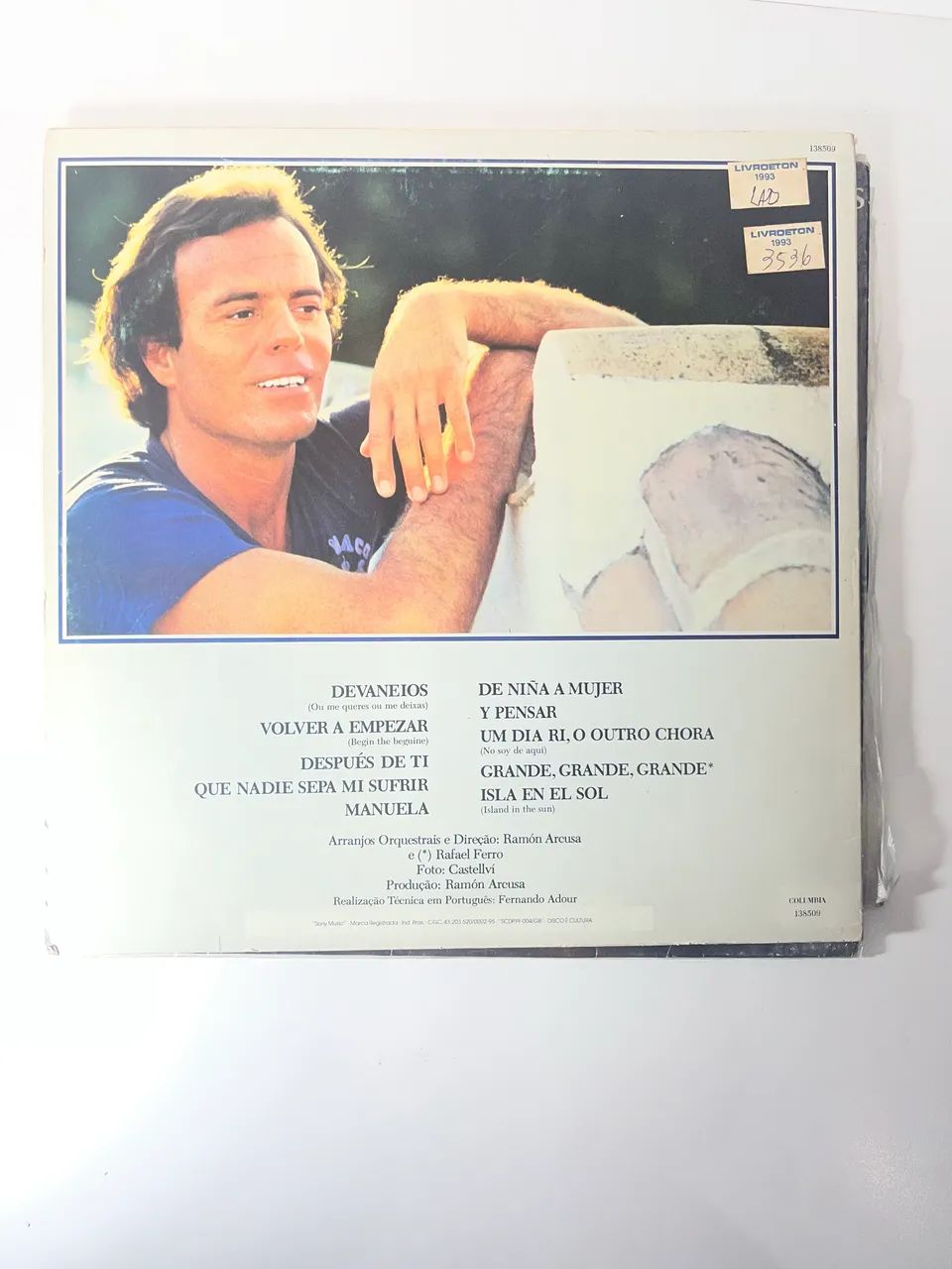 Kit 2 Discos de Vinil Julio Iglesias - Crazy (1994) + De Niña a