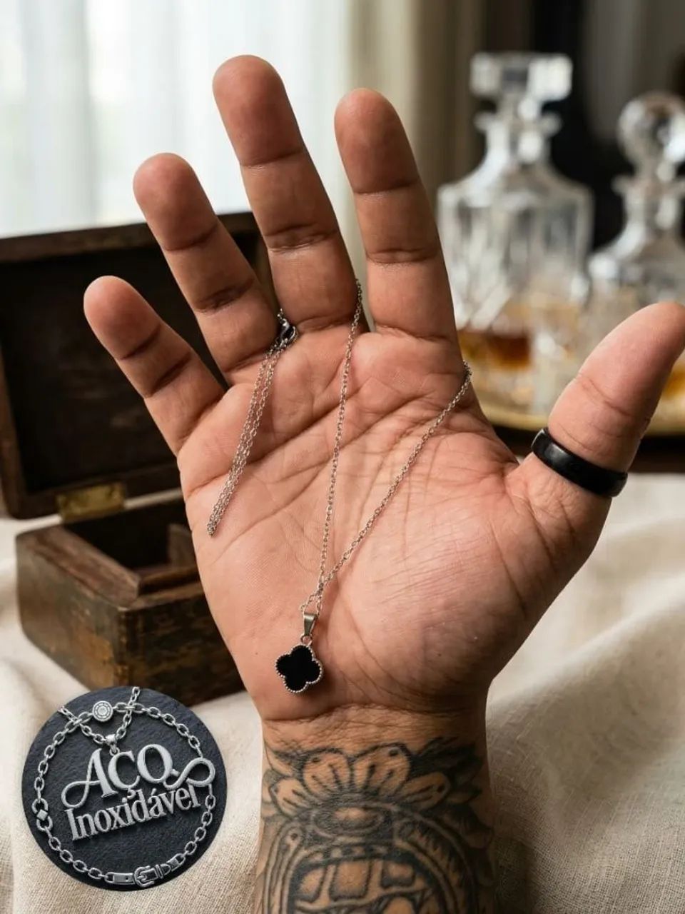 Colar feminino ( aço inoxidável ) - Foto 4
