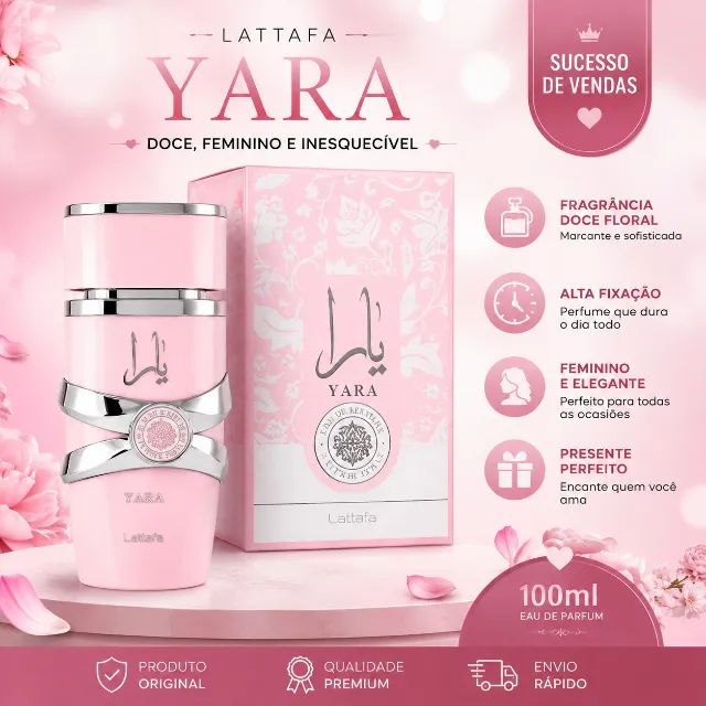 Perfume Assad Lataffa Yara 100ml Eau De Parfum 100% Original Edp